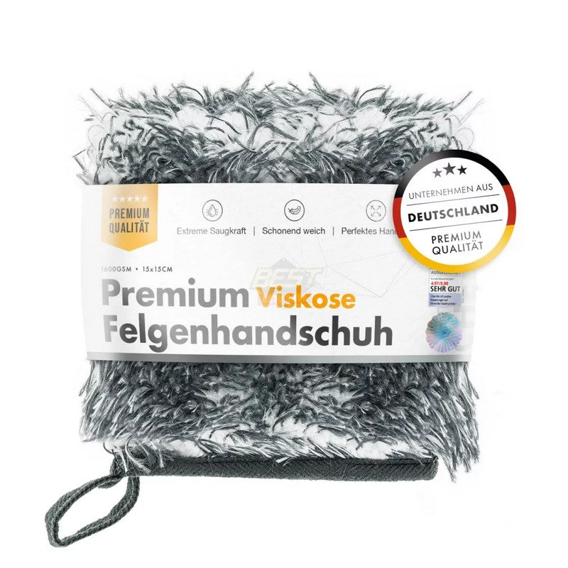 WHEEL MITT GREY 1400GSM 15X15CM