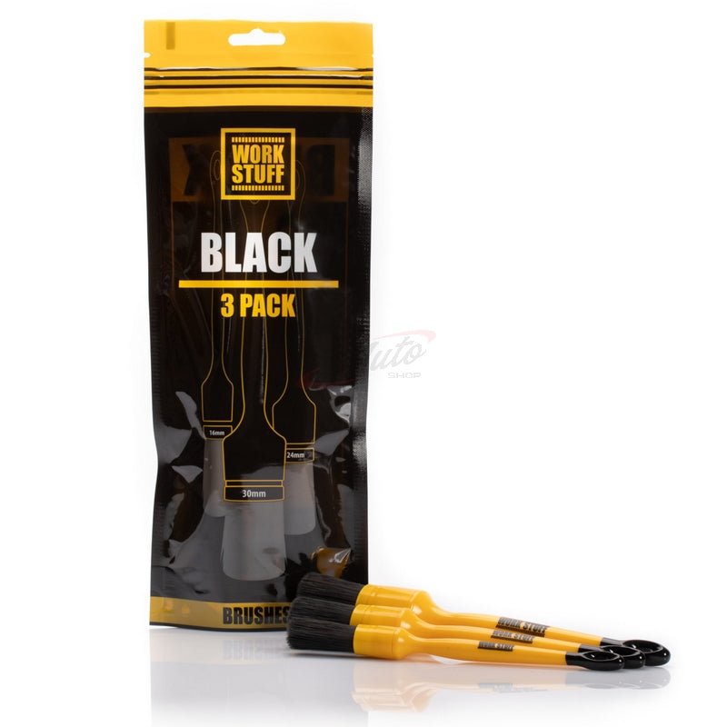 DETAILING BRUSH BLACK (PACK DE 3)