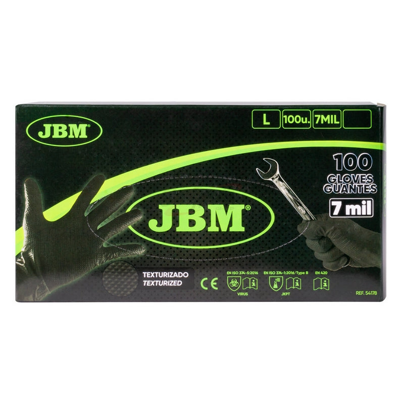 GANTS NITRILE NOIRS EN BOITE