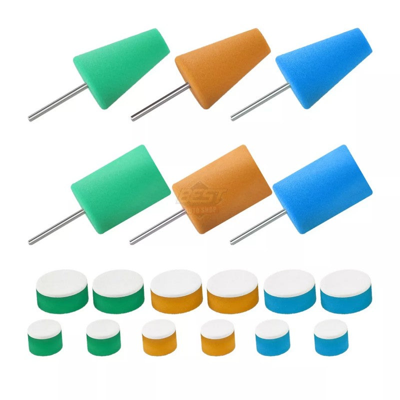 POLISHING CONE & FOAM PADS (LOT DE 18)
