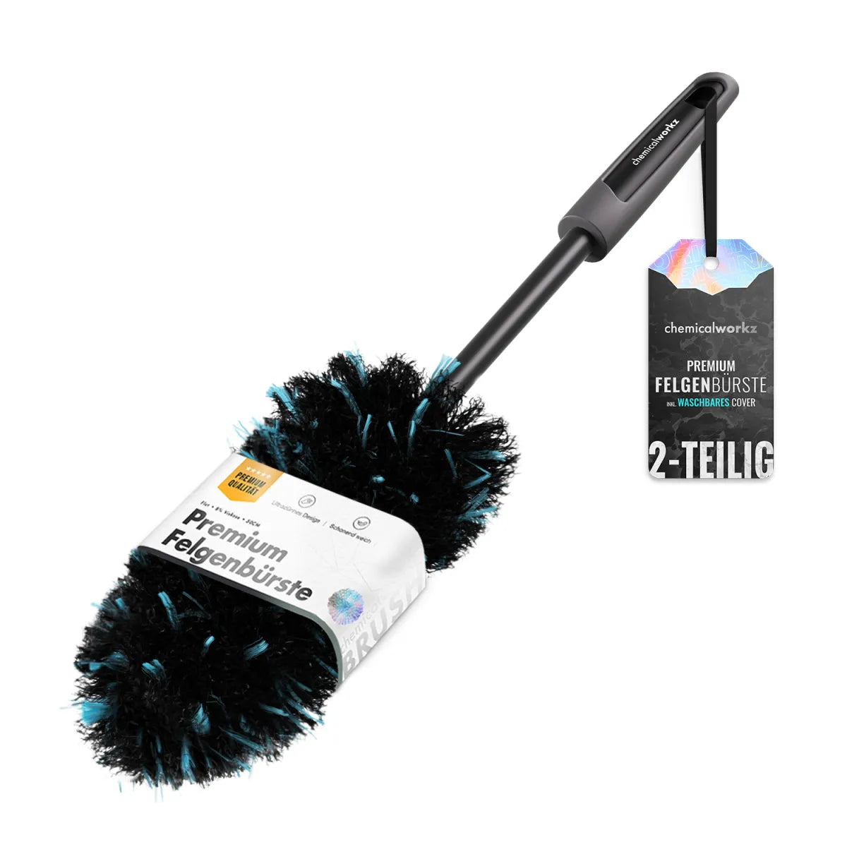 FLAT WHEEL BRUSH DARK MICROFIBER