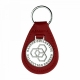 LEATHER KEY FOB ROUGE