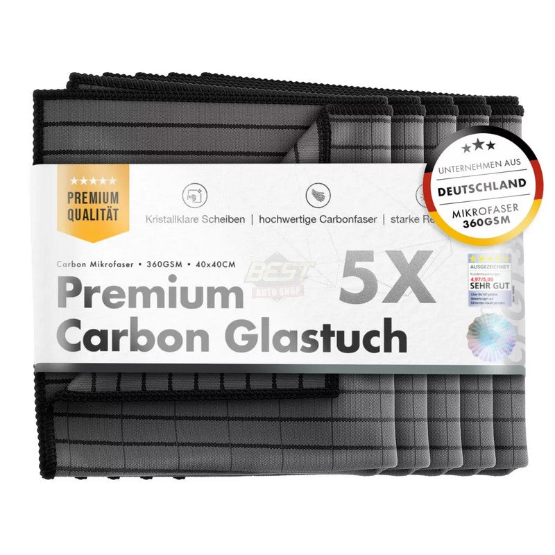 CARBON FIBER GLASS TOWEL 360GSM 40X40CM (PACK DE 5)
