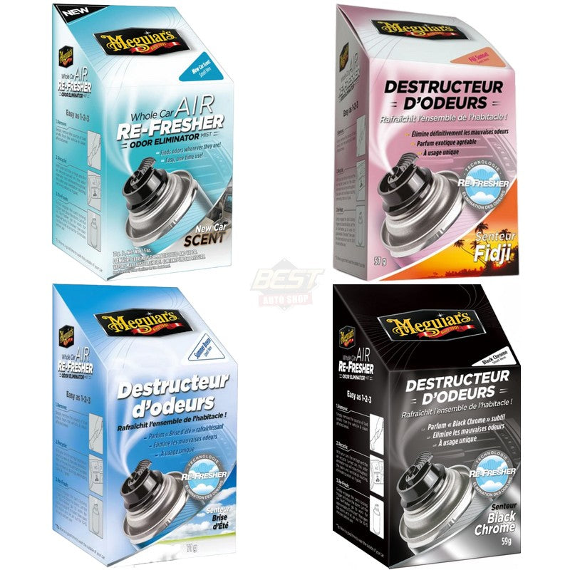 DESTRUCTEUR D'ODEURS NEW CAR / BRISE D'ÉTÉ / FIDJI / BLACK CHROME