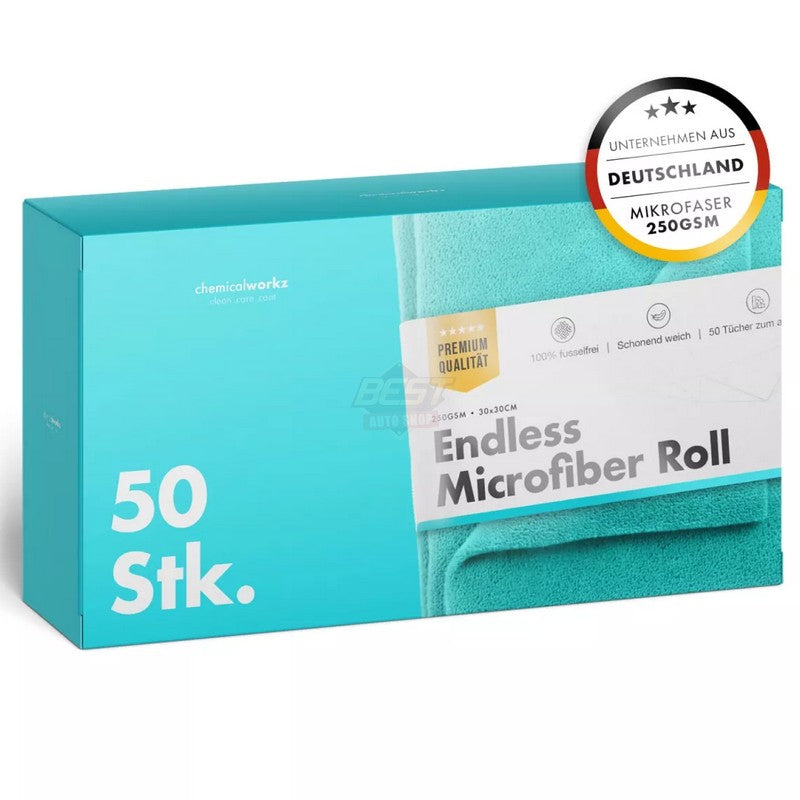ENDLESS MICROFIBER ROLL TURQUOISE 30X30CM (50 UNITES)