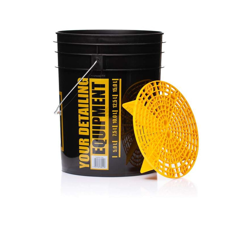 BUCKET BLACK RINSE + SEPARATOR YELLOW
