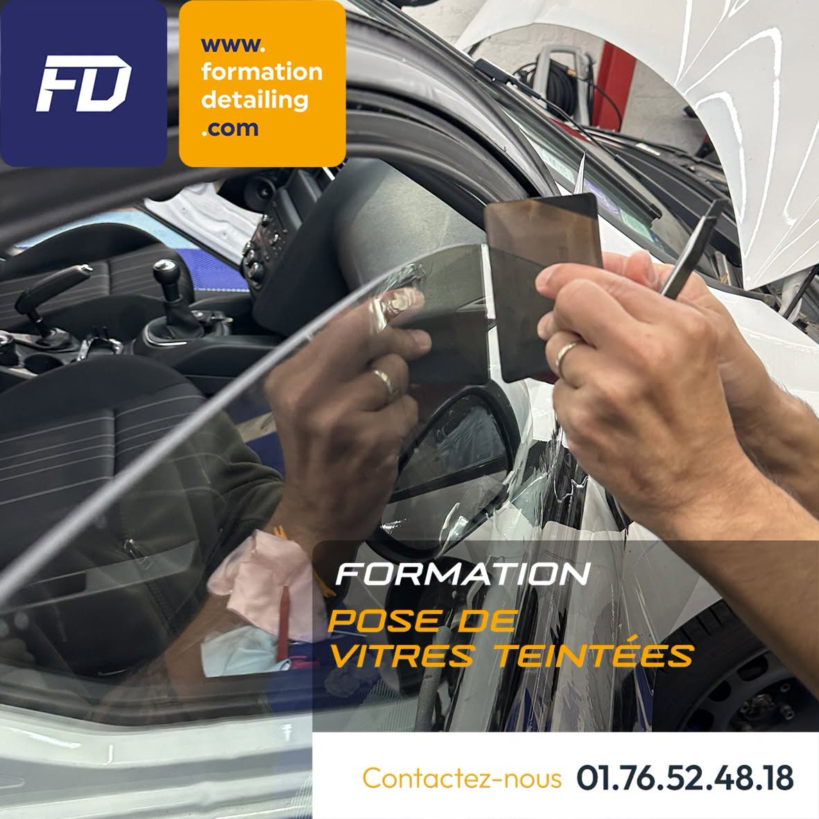 Formation Pose Film Solaire Teinté Vitrage et Optique Automobile / 3 jours