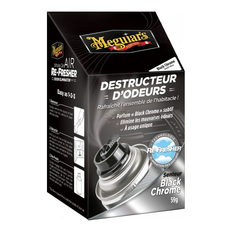 DESTRUCTEUR D'ODEURS NEW CAR / BRISE D'ÉTÉ / FIDJI / BLACK CHROME