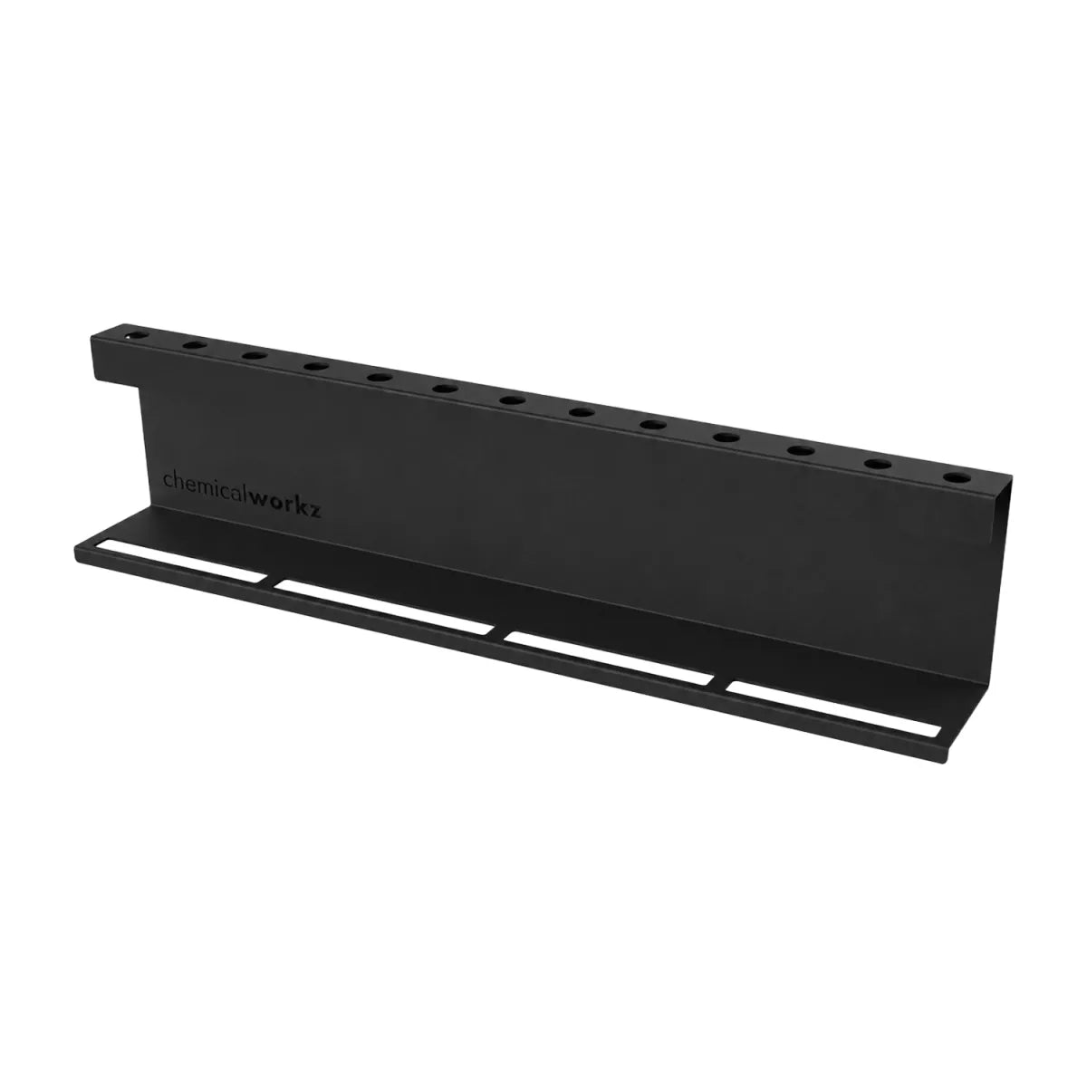 SUPPORT MURAL PINCEAUX ET BOUTEILLES 80CM
